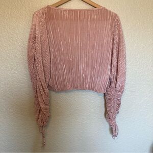 NWT Peach Renee C. Evening Out Classic Cowgirl Boho Chic w/ ruched sleeves